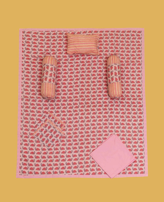 Pink Tortoise Bedding Set